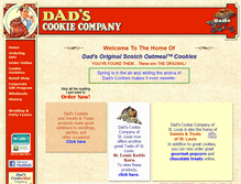 Tablet Screenshot of dadscookies.com